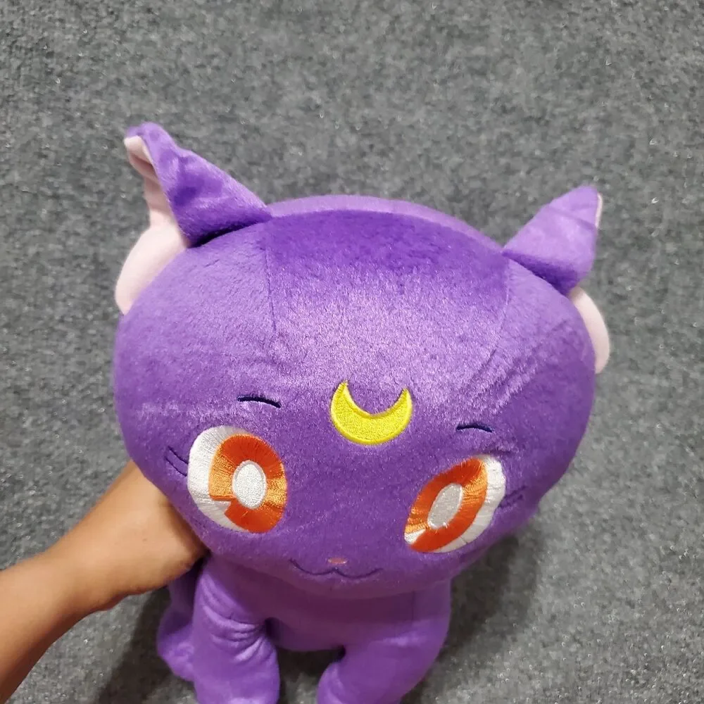 Official Sailor Moon Luna Plush Toy Cat Anime Luna Cat Stuffed Doll New Japanese